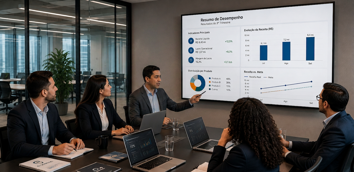 Reunião executiva de consultoria do Grupo Expertise